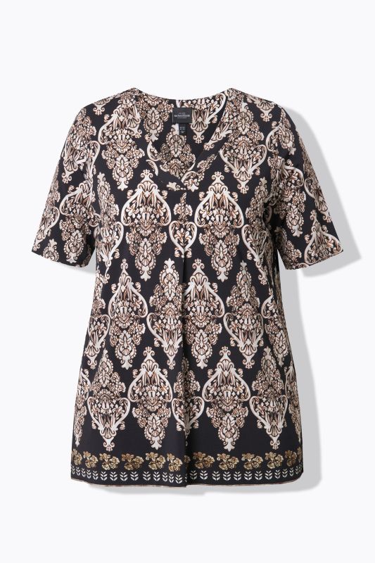 Opulent Short Sleeve Slinky Top