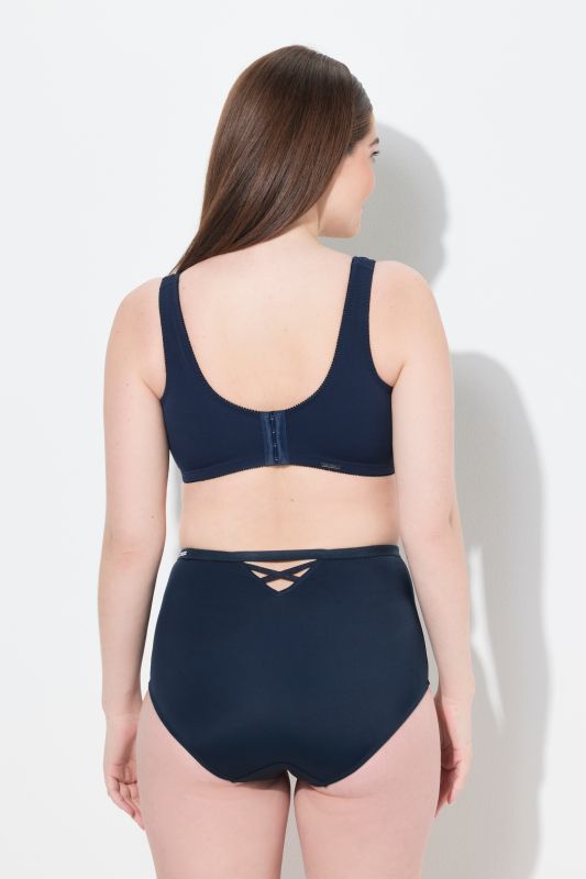 Lace Panel Underwire-Free Relief Bra