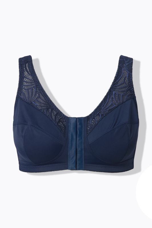 Lace Panel Underwire-Free Relief Bra