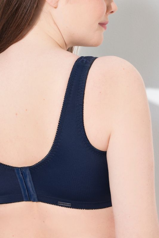 Lace Panel Underwire-Free Relief Bra