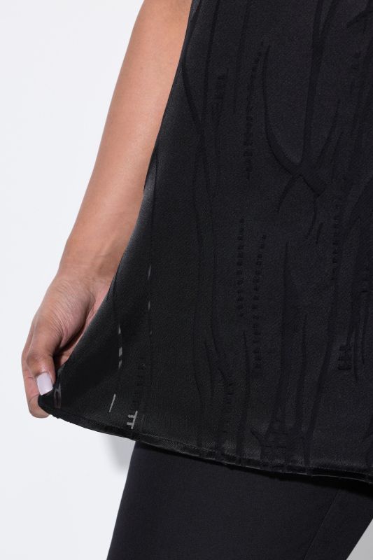 Layered Satin Burnout Tank