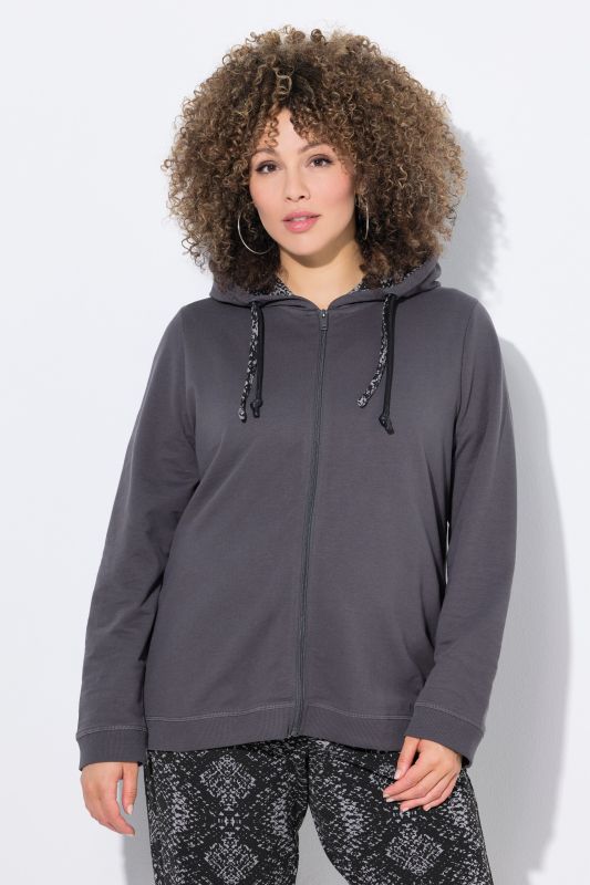 Snake Detail Zip-Up Hoodie