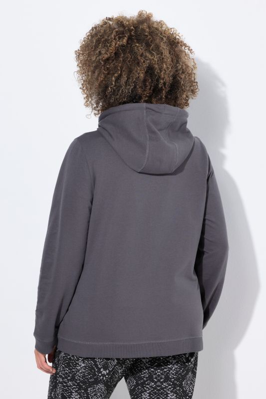 Snake Detail Zip-Up Hoodie