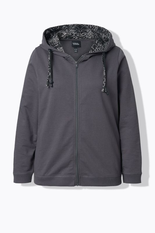 Snake Detail Zip-Up Hoodie