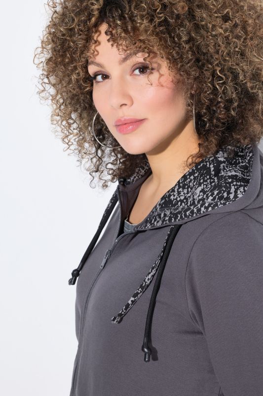 Snake Detail Zip-Up Hoodie