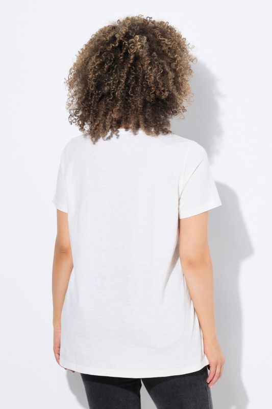 Flower Cap Sleeve Graphic Tee