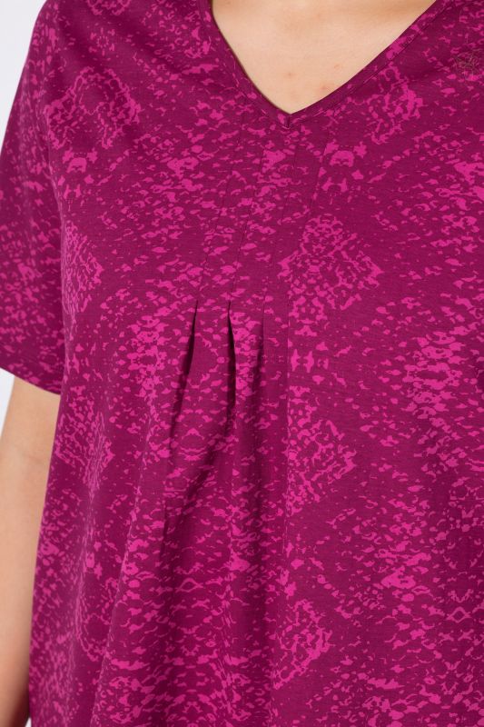 Snake Print V-Neck Tee