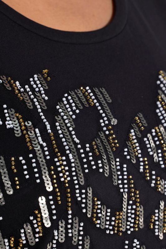 Sequined Short Sleeve Tee