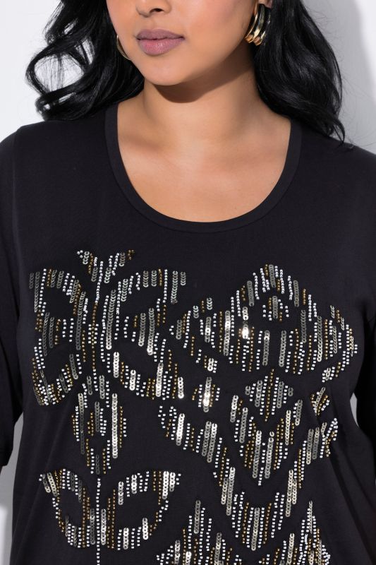 Sequined Short Sleeve Tee