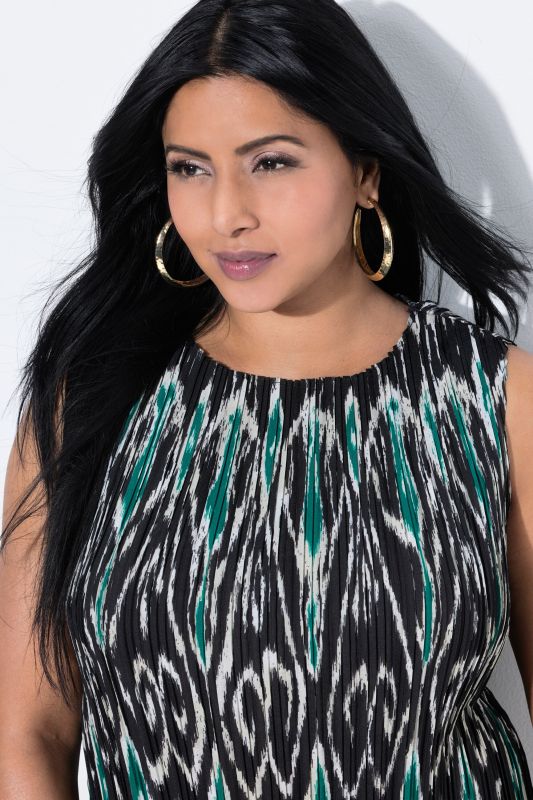 Ikat-Inspired Pleated Tank