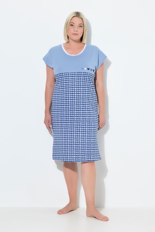 2 Piece Sleep Tees- Sweet Checks