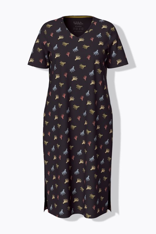Tassel Print Short Sleeve Nightgown