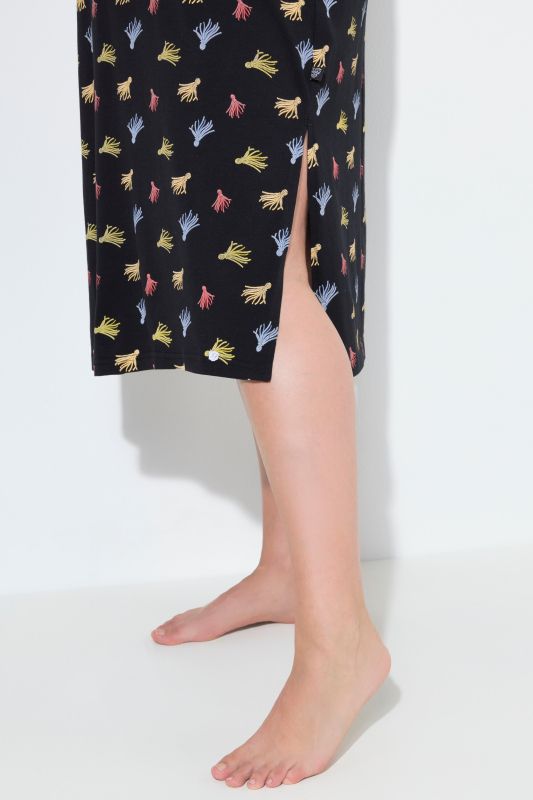 Tassel Print Short Sleeve Nightgown