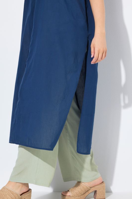 Cap Sleeve Button Down Shirt Dress