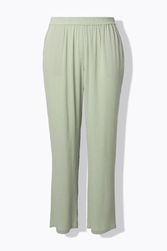 Elastic Waist Crepe Pants