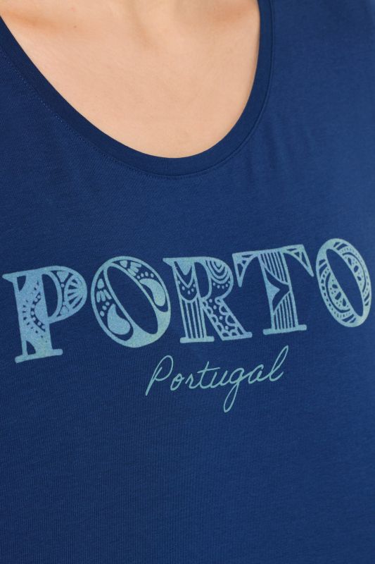 Porto Flocked Lettering Short Sleeve Tee