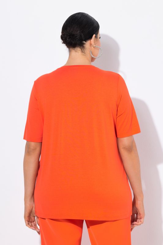 Rhinestone Chest Pocket Short Sleeve Tee