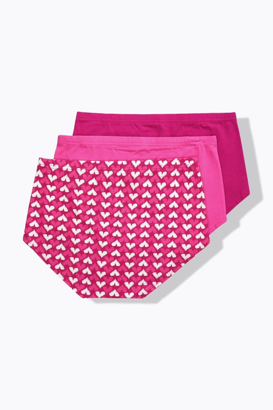 3 Pack Hipster Panties- Hearts