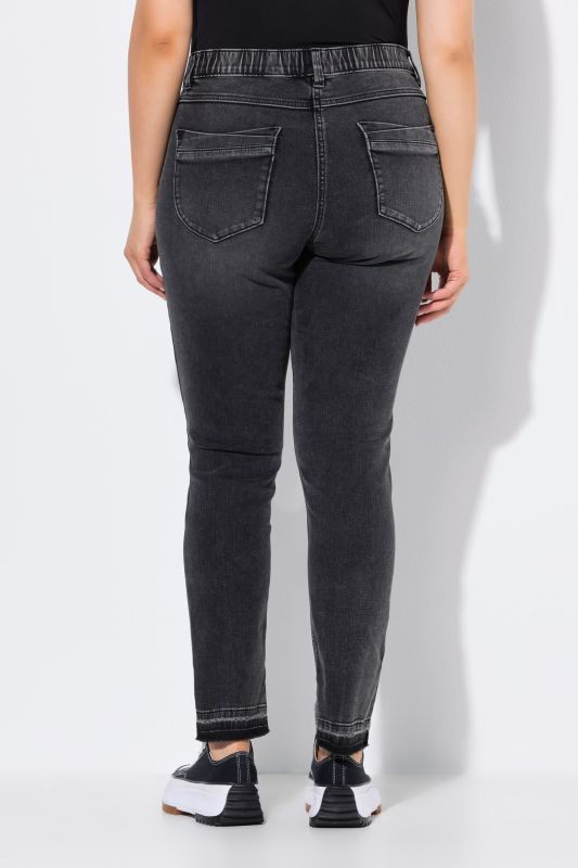 Raw Edge Stretch Fit Jeans