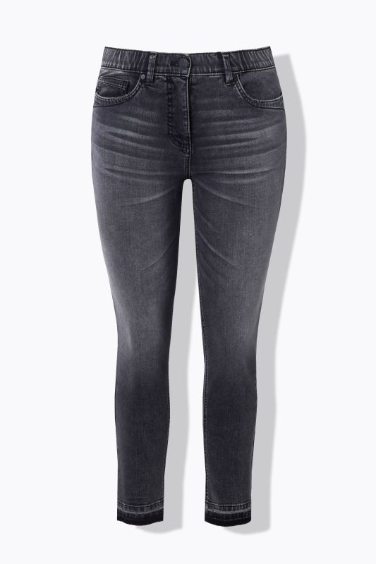 Raw Edge Stretch Fit Jeans