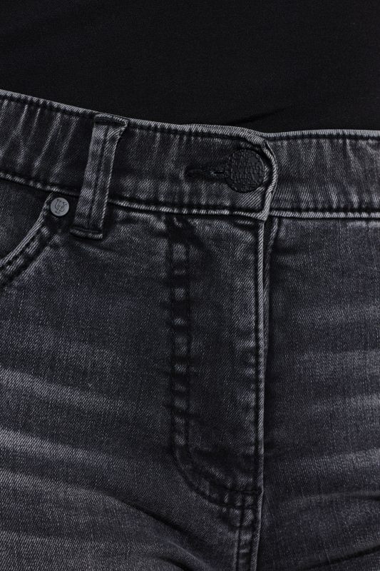 Raw Edge Stretch Fit Jeans