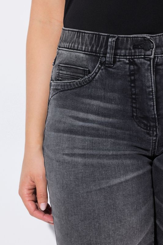 Raw Edge Stretch Fit Jeans