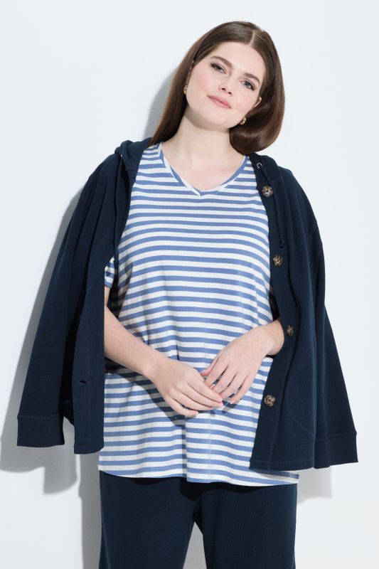 2 Pack Eco Cotton Striped Tees