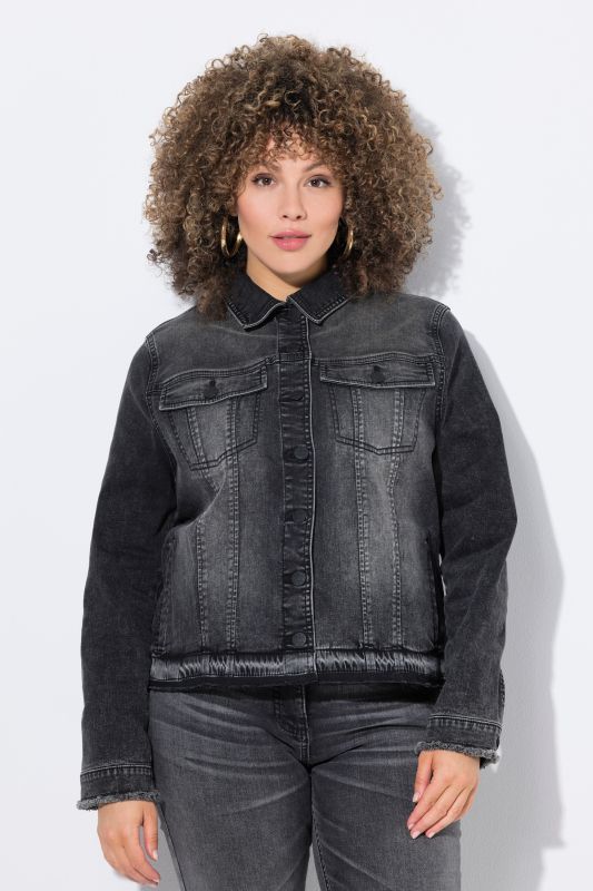 Raw Hem Denim Jacket