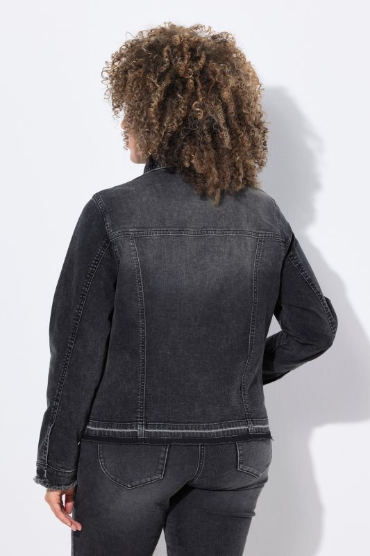 Raw Hem Denim Jacket