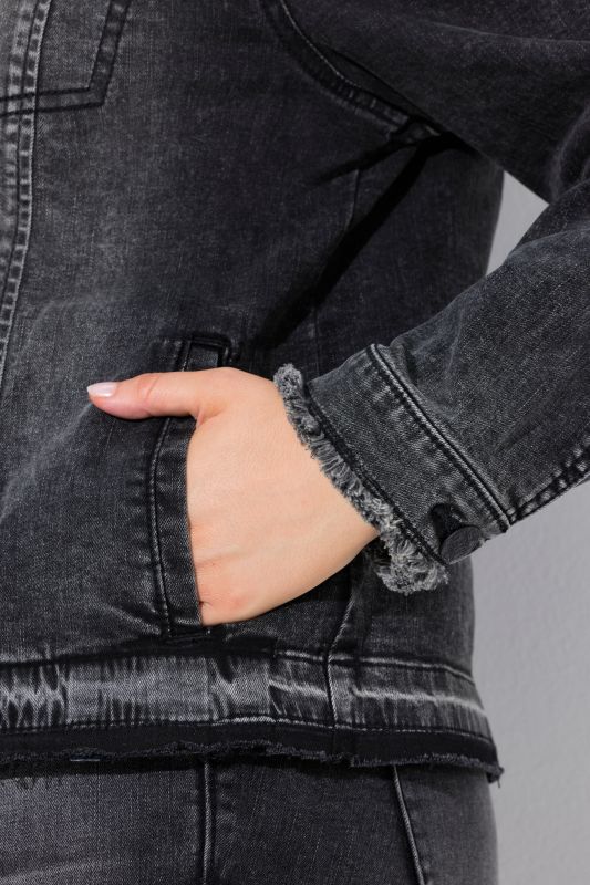 Raw Hem Denim Jacket