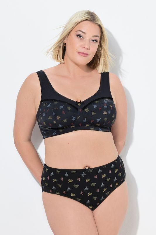 Tassel Print Relief Bra