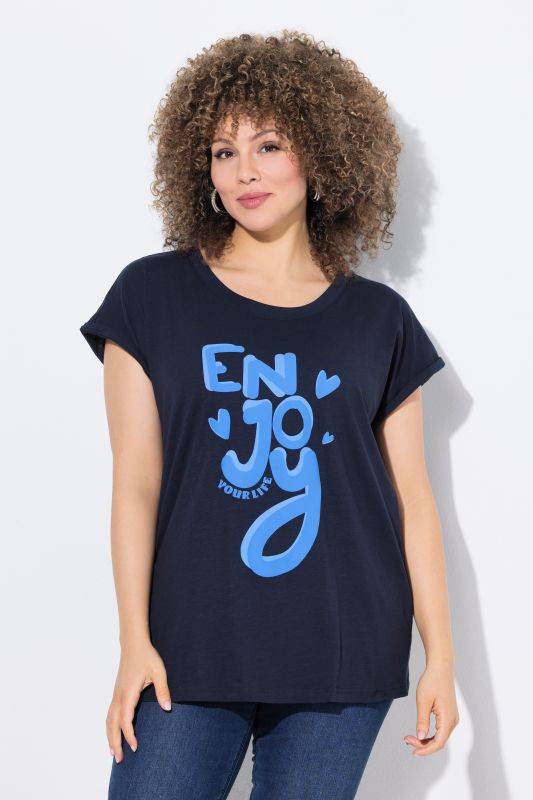 Enjoy Cap Sleeve Graphic Tee