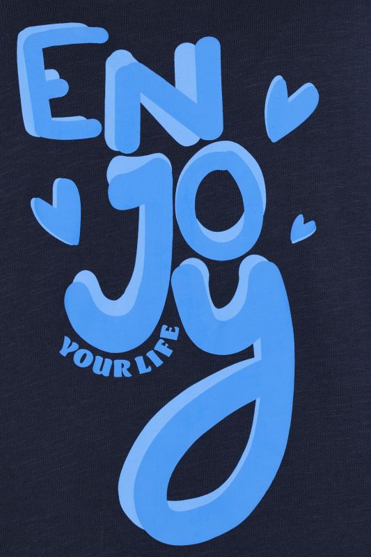 Enjoy Cap Sleeve Graphic Tee