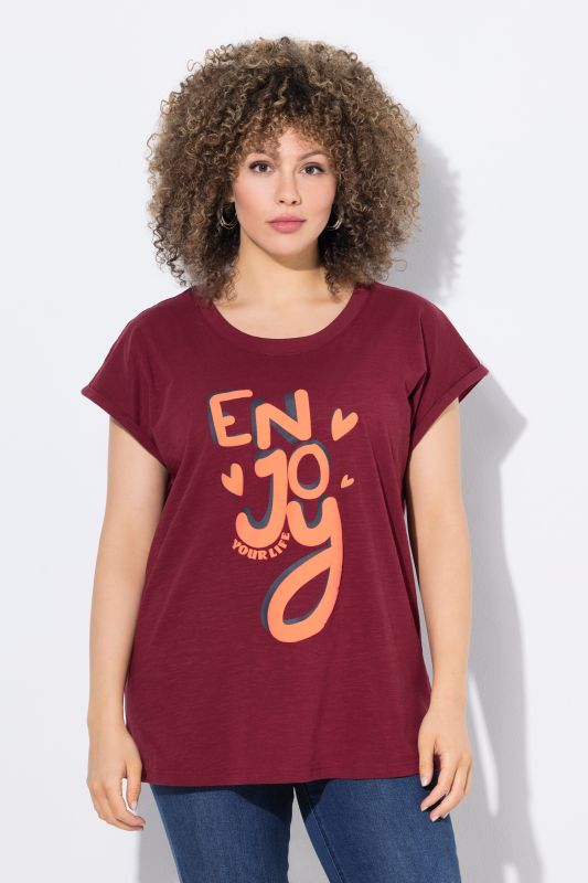 Enjoy Cap Sleeve Graphic Tee