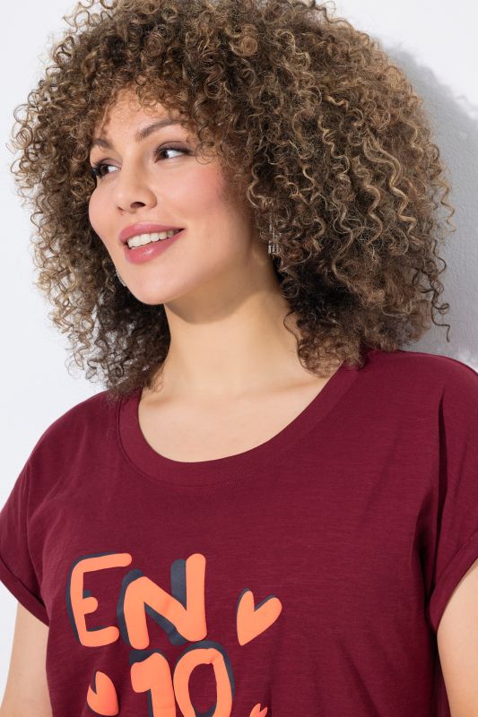 Enjoy Cap Sleeve Graphic Tee
