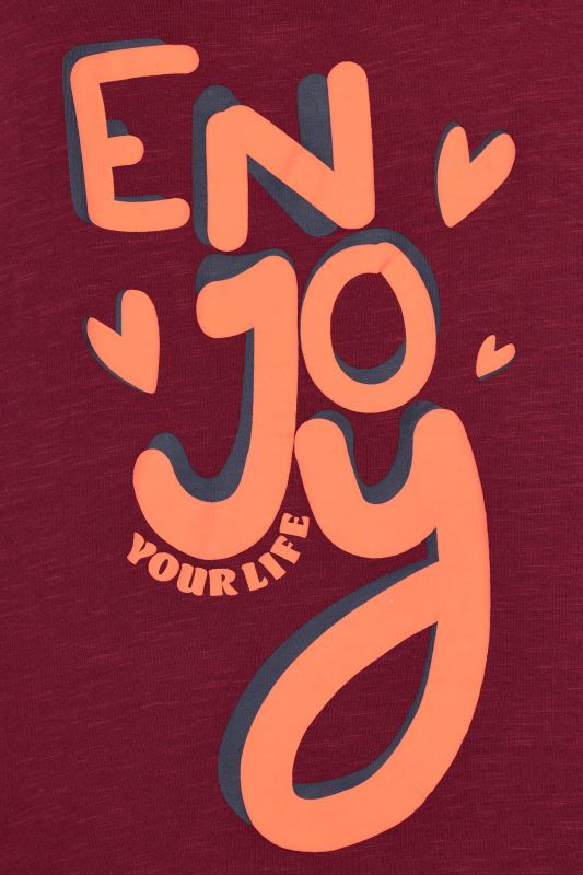 Enjoy Cap Sleeve Graphic Tee