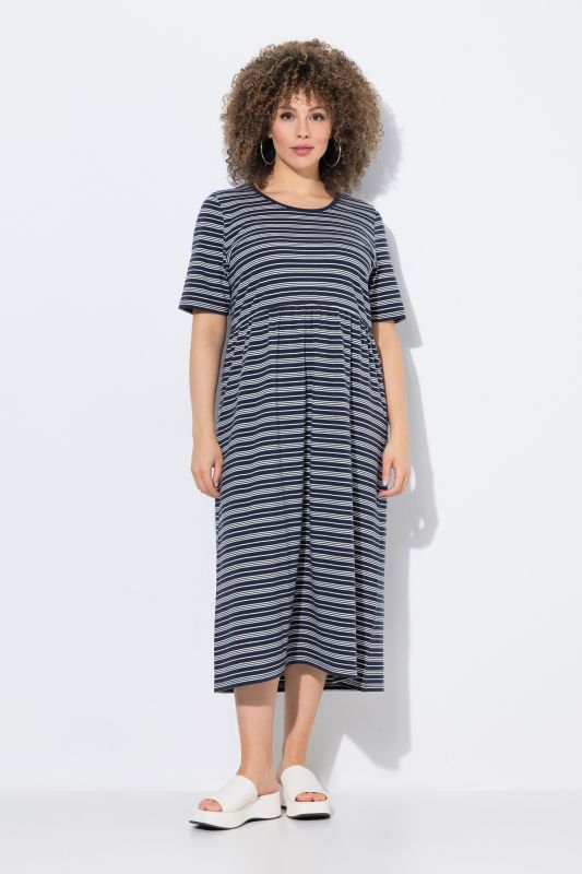 Striped Short Sleeve Dress