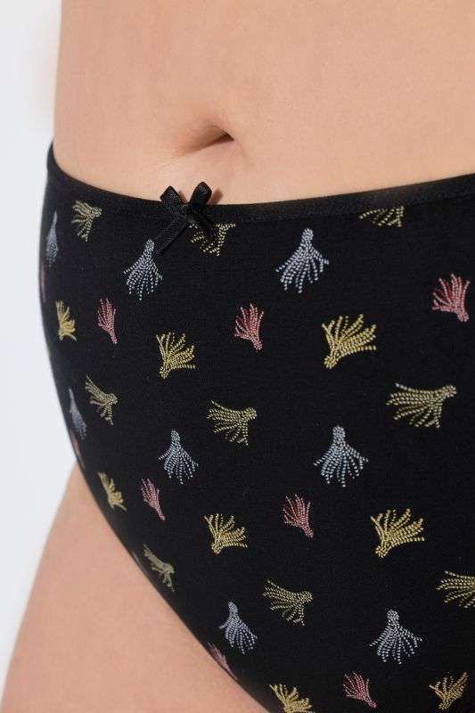 5 Pack of Midi Briefs- Tassel Print