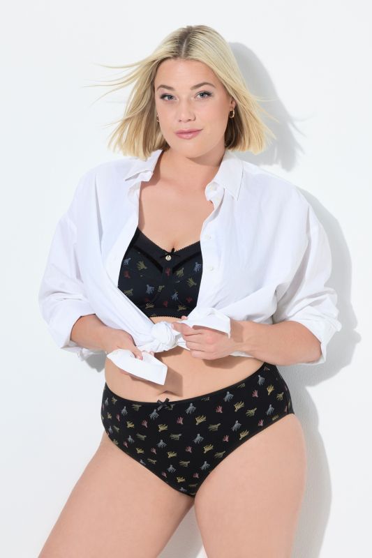 5 Pack of Midi Briefs- Tassel Print