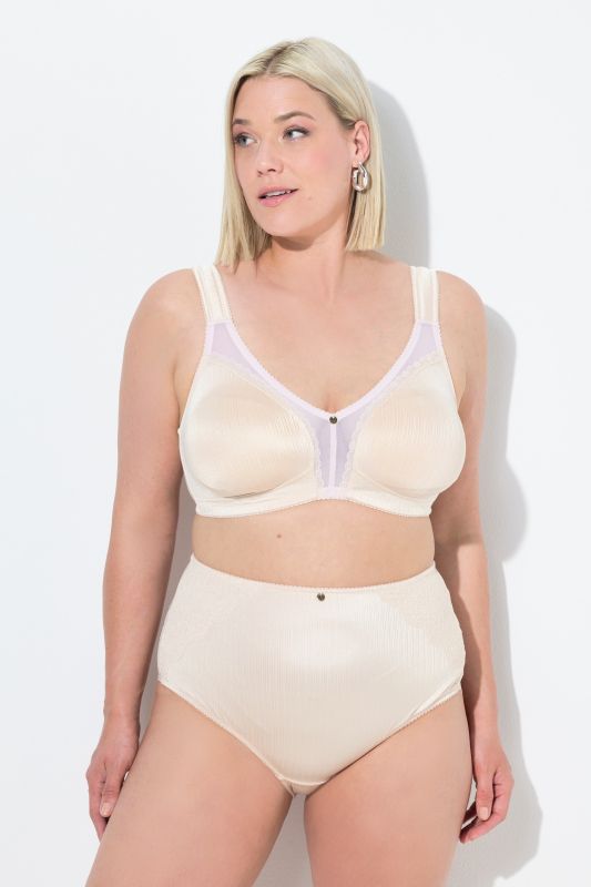 Satin and Lace Minimizer Bra