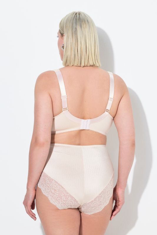 Satin and Lace Minimizer Bra