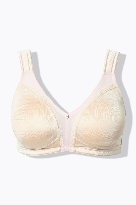 Satin and Lace Minimizer Bra