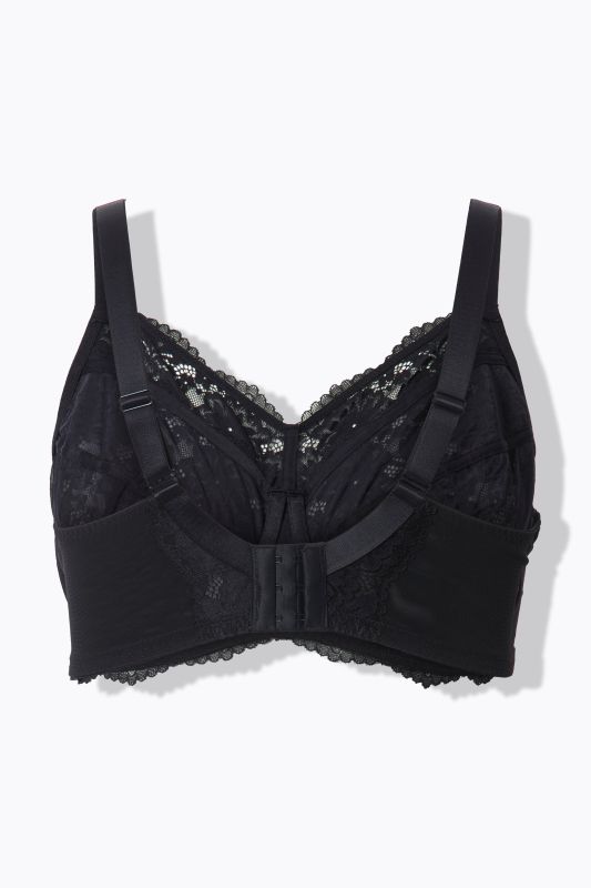 Lace Panel Underwire Bra