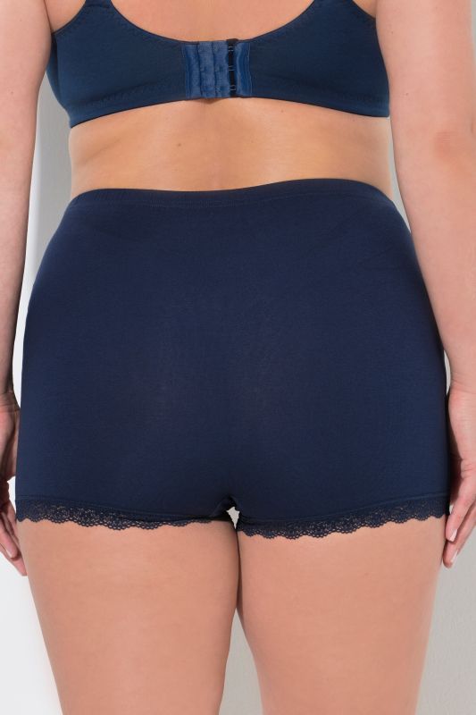3 Pack Lace Trim Boyshorts