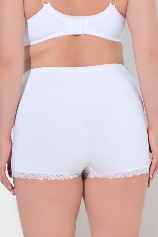 3 Pack Lace Trim Boyshorts