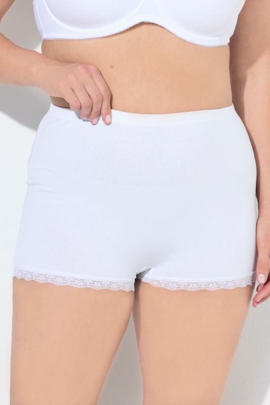 3 Pack Lace Trim Boyshorts