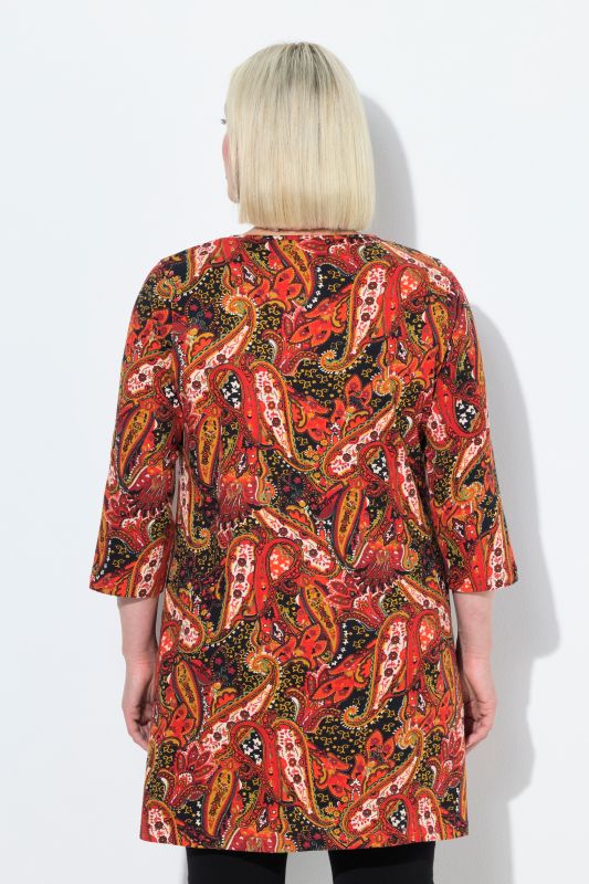 Paisley 3/4 Sleeve Knit Tunic