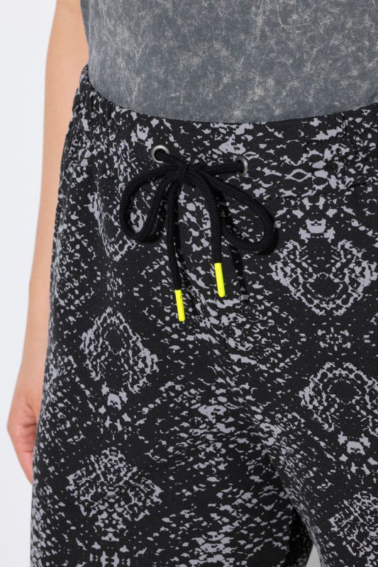 Snake Print Elastic Waist Joggers