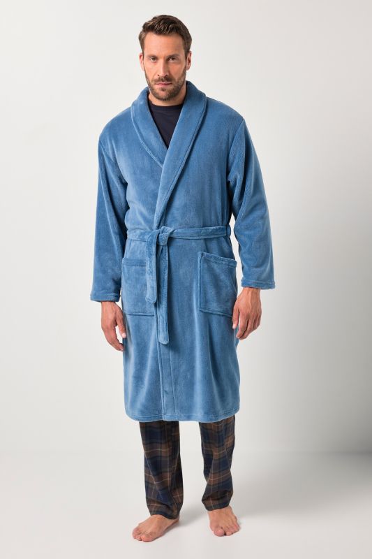 Bathrobe, loungewear, microfibre, belt, up to 8 XL