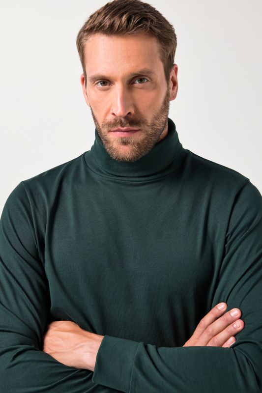 Turtleneck top, basic, jersey, long sleeve